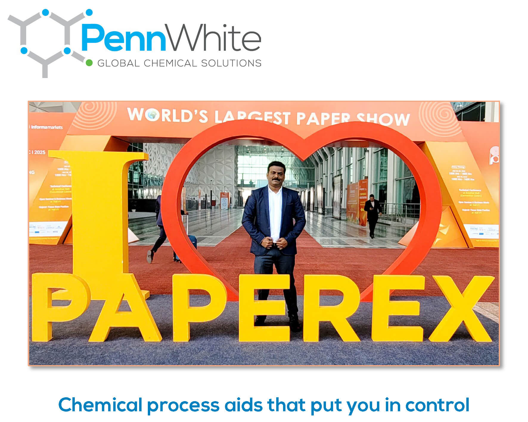PennWhite attend global paper expo in New Delhi